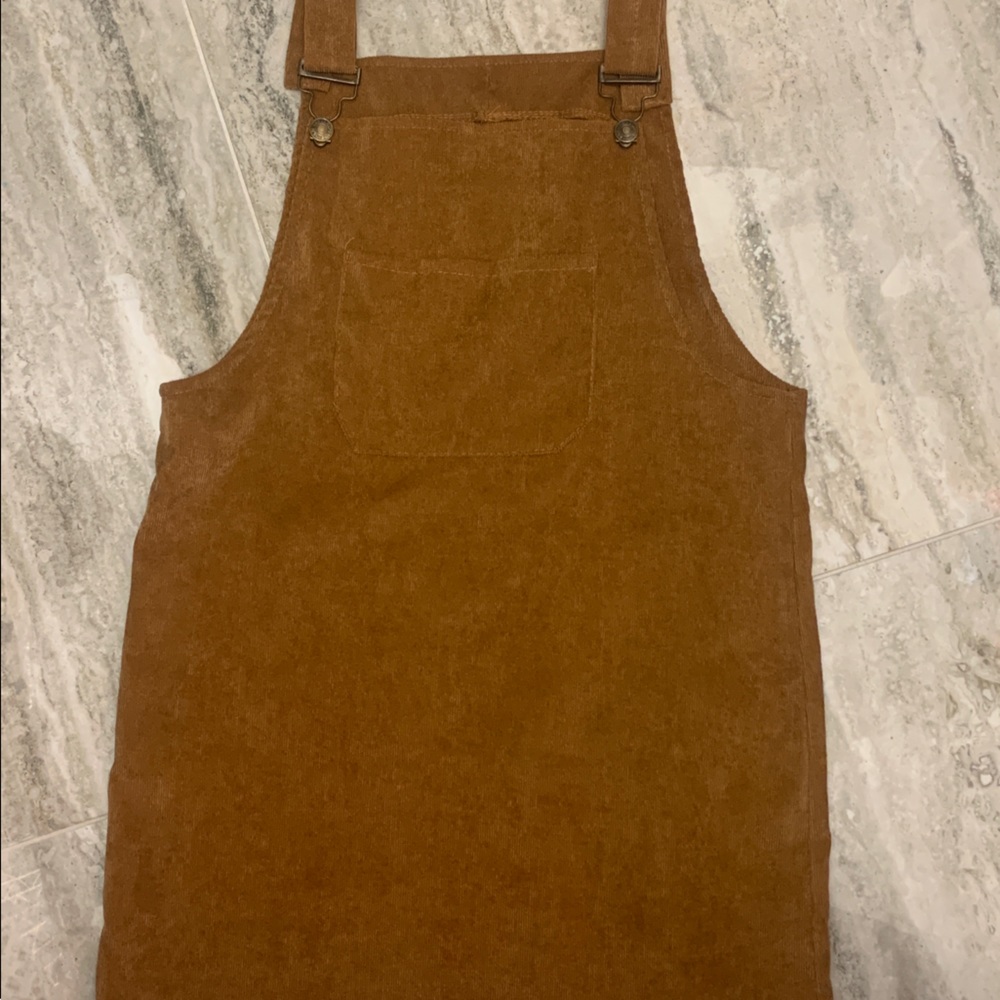 Corduroy overall dress